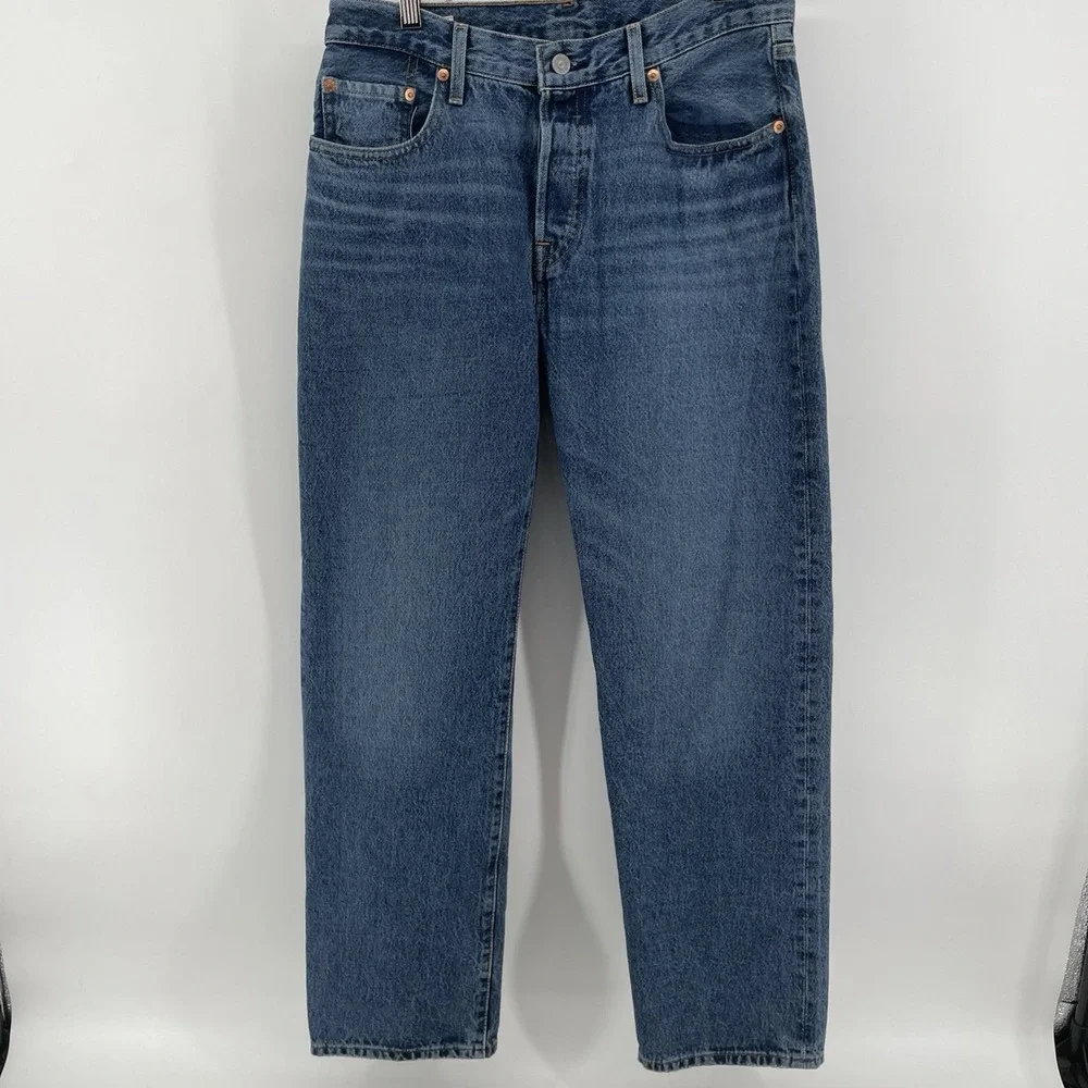 Levi's Premium 501 90s Jeans Men's 27X30 Big E Button Fly Blue Denim Levi's